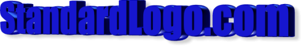 The StandardLogo.com logo, as created through the on-site free 3D Logo/Heading Design Tool.